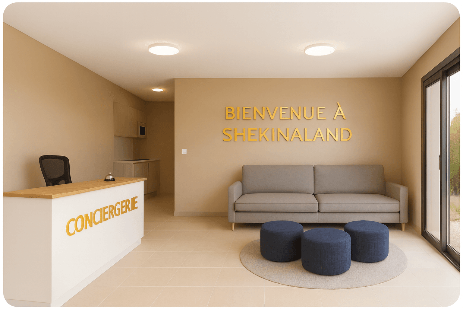 Salle d'accueil SHEKINAKRO